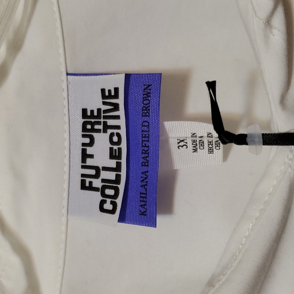 Women’s White Button-Down Shirt - Classic Oversized Button Front - Picture 11 of 16